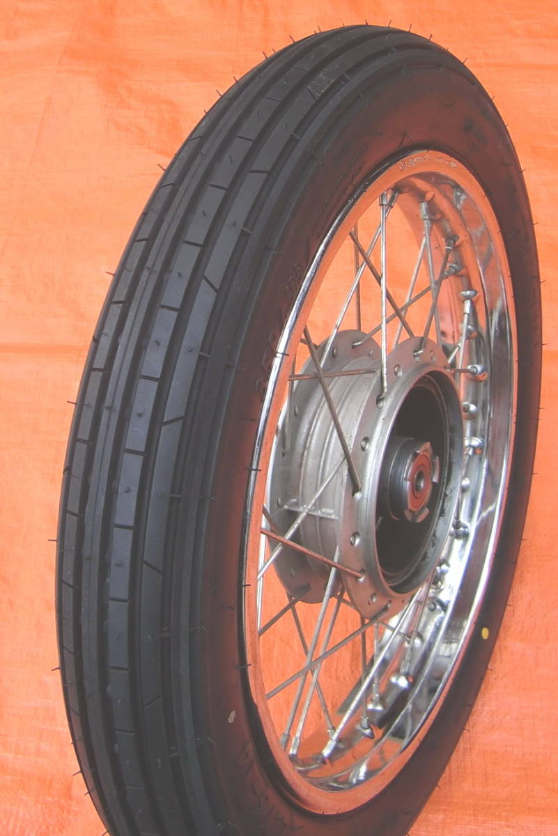 スーパーカブ プロ用 フロントホイール［ ブレーキパネル / 新品タイヤ