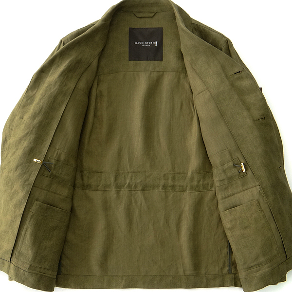 新品 6.4万 マッキントッシュロンドン M-43 リネン サファリジャケット 