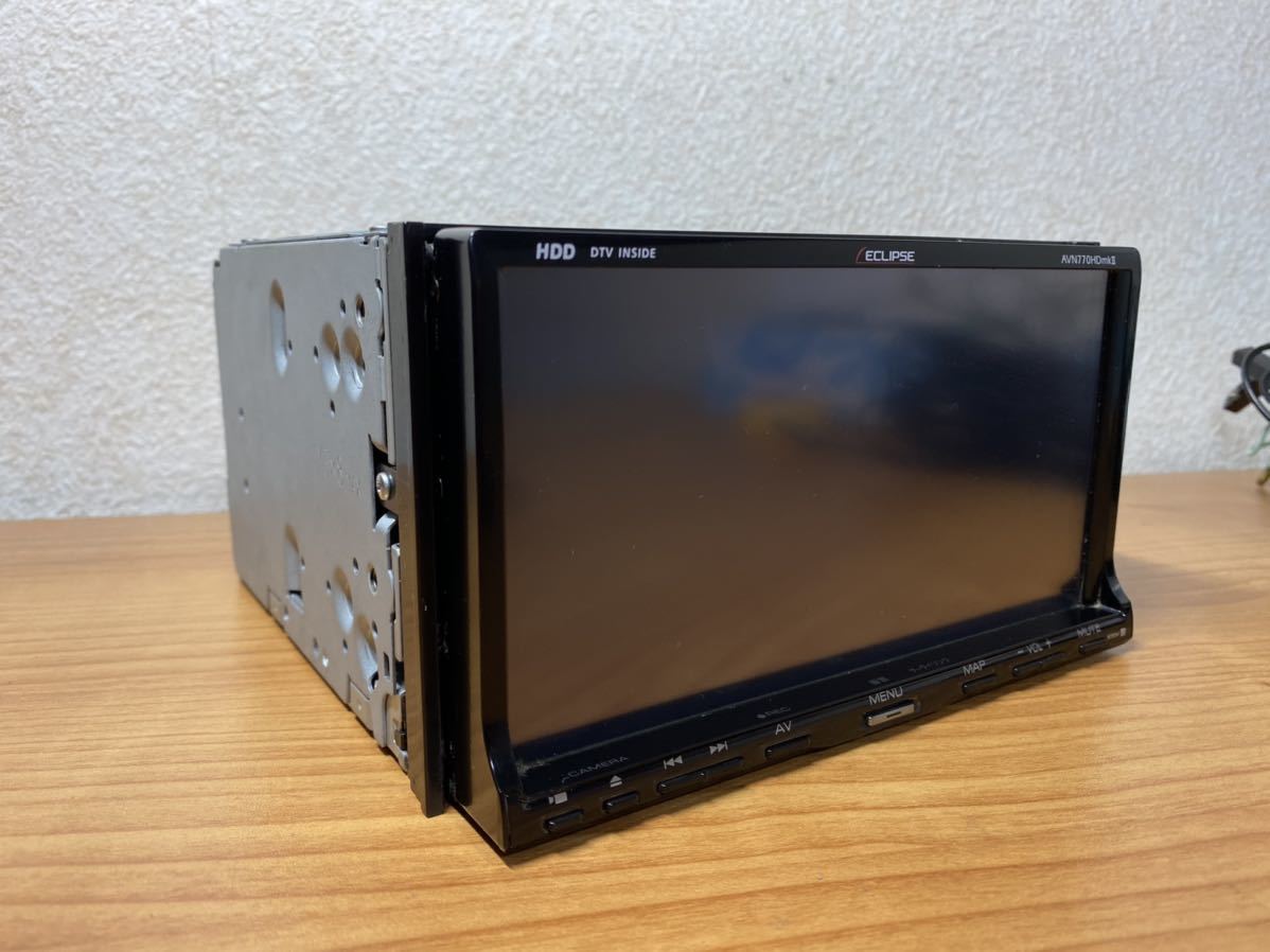 1円スタート　中古　ECLIPSE/イクリプス【AVN770HDmkⅡ】HDDナビ　地デジTV/DVD/CD動作確認済　地図データ2010年