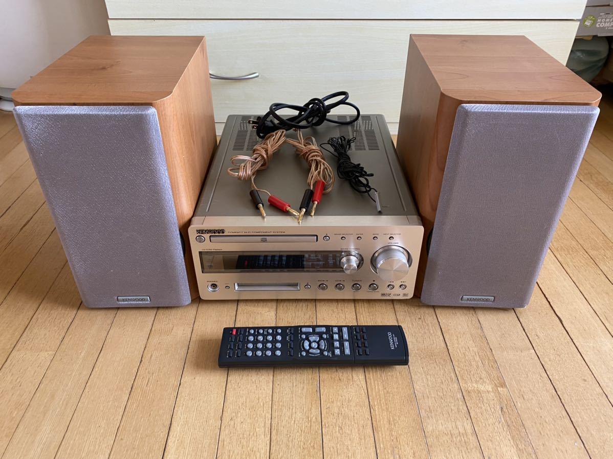 KENWOOD CD・MDプレーヤー コンポ R-K700 LS-K701 KENWOOD ケンウッドR-K700 / LS-K701 システムコンポ CD/MD