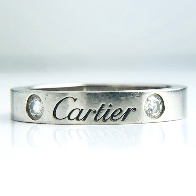 1円～ Cartier カルティエ Cドゥ ウェディング 2P ダイアリング Pt950 
