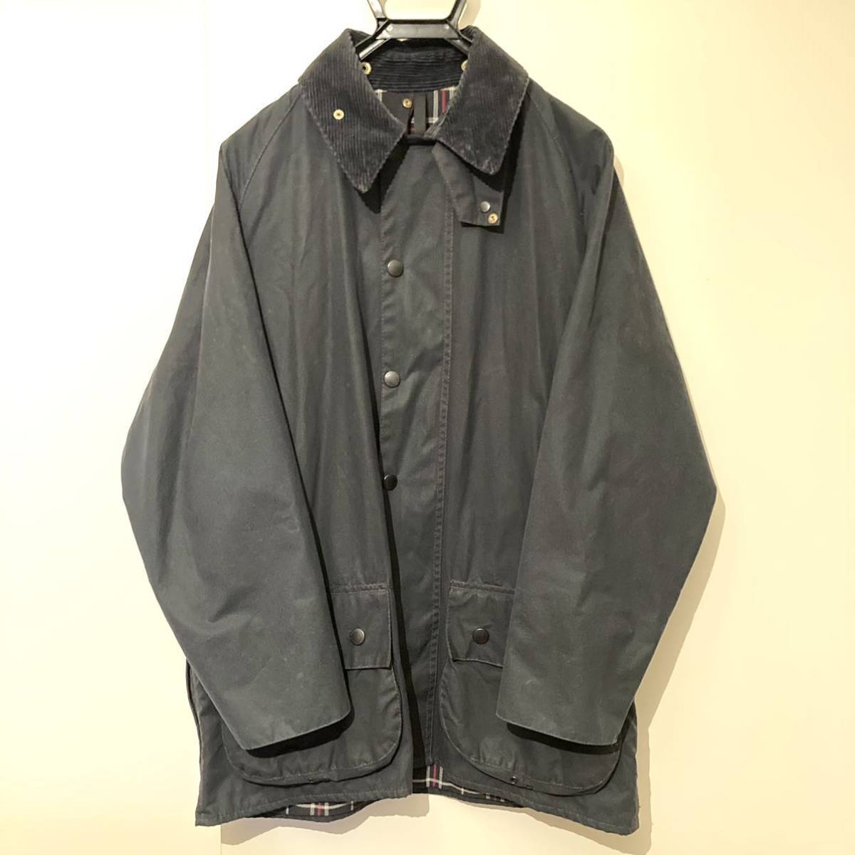 VINTAGE00s Vertical 希少 赤ステッチ Barbour Beaufort C40 102cm 