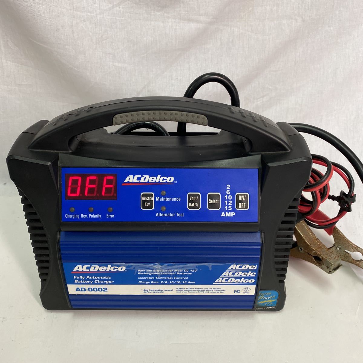 ACDelco AD-0002 バッテリーチャージャー 中古品 バッテリー充電器 AC