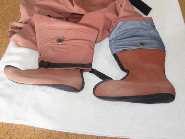 アングラーズハウス　ゴアテックス　ライトウェーダー　ウエストハイ　エンジカラー　サイズ：L_3