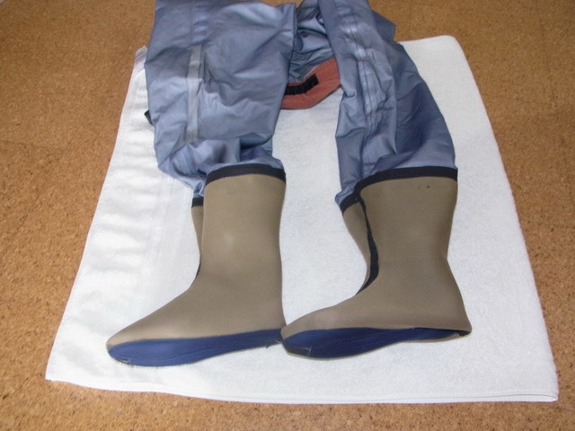 アングラーズハウス　ゴアテックス　ライトウェーダー　ウエストハイ　エンジカラー　サイズ：L_4