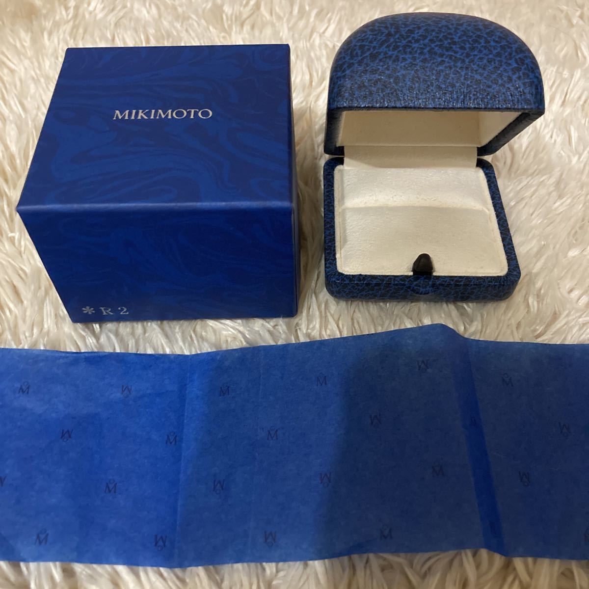 美品 ミキモト 空箱 ジュエリーケース ボックス 空き箱 指輪 ケース