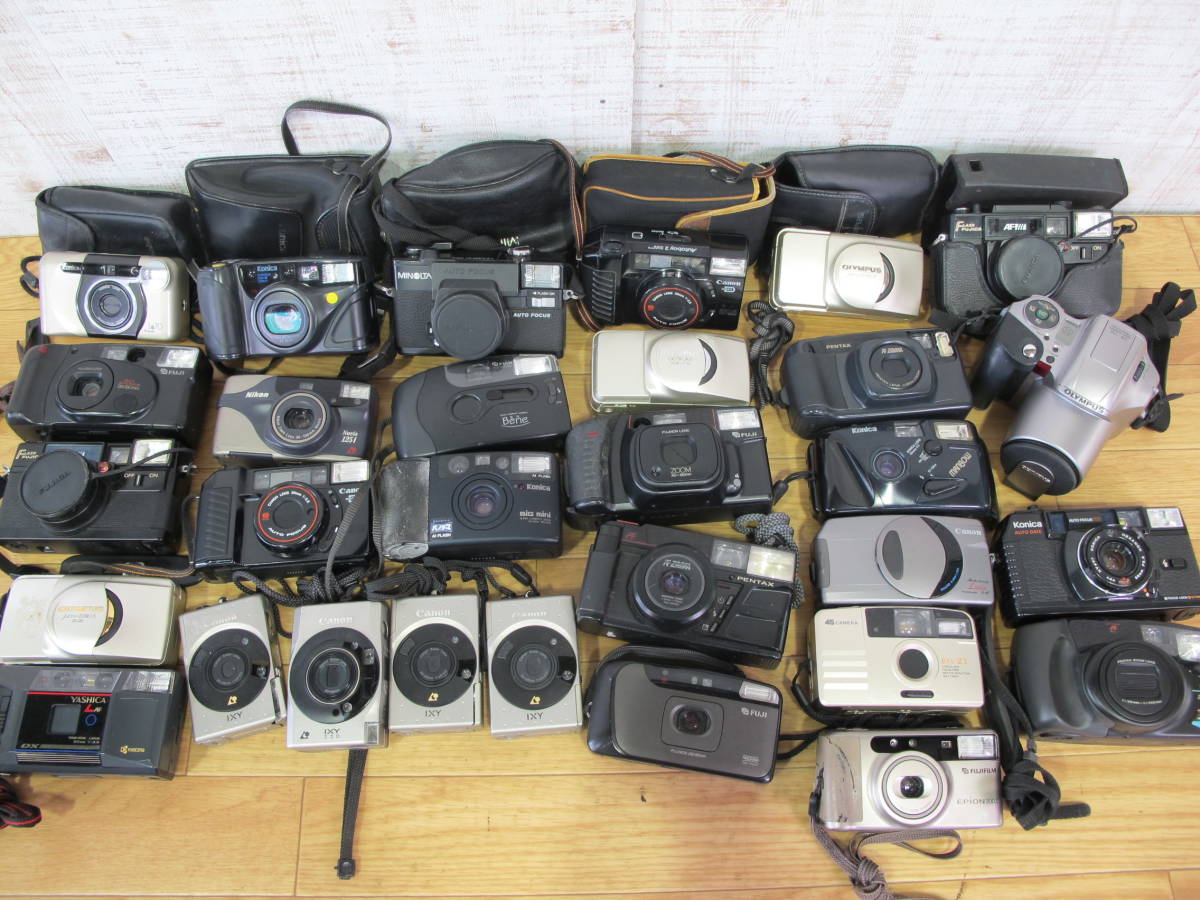 △フィルムカメラ コンパクトカメラ 30台まとめて Canon/Nikon/Olympus
