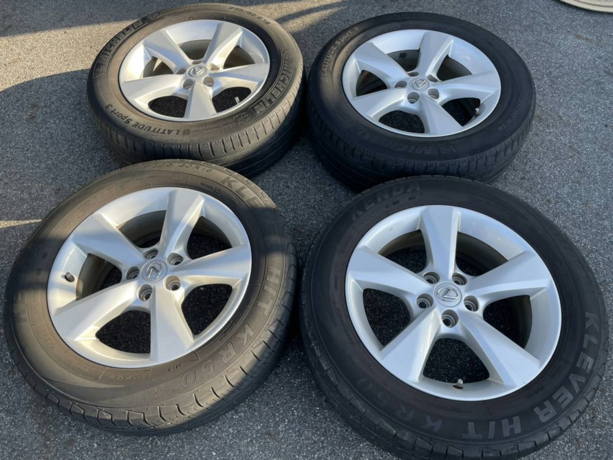 3 レクサス RX 18インチ 純正 中古 ホイール 7.5j ET35 LEXUS CONSERX