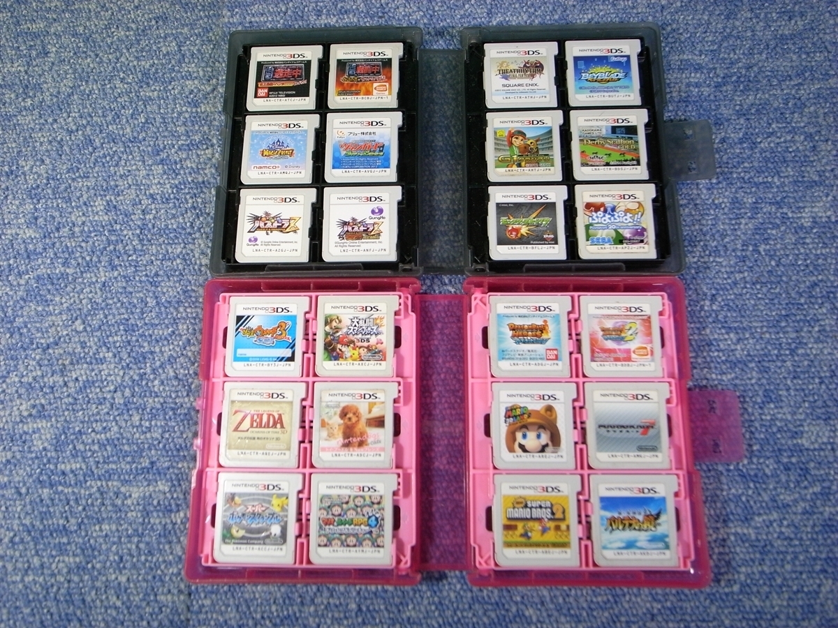 ☆き3-713 ニンテンドー3DS ソフトのみ モンハン・マリオ・妖怪