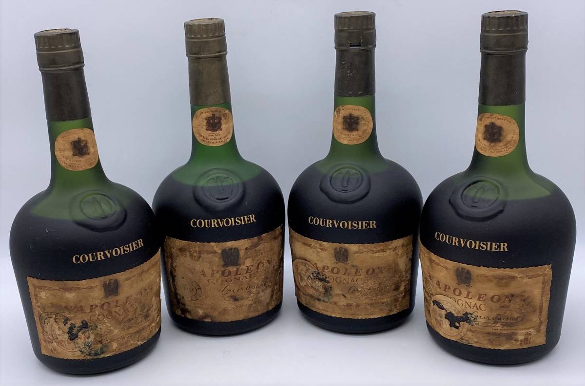 未開栓 古酒 【 COURVOISIER NAPOLEON 4本 まとめ 】 クルボアジェ