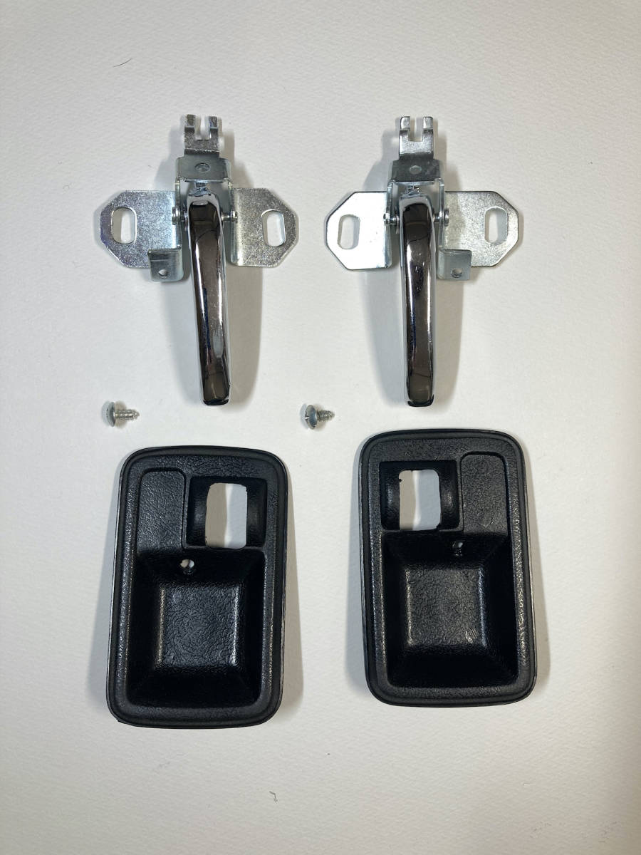ジムニー　サムライ　海外仕様 インナードアノブ&カバー 未使用　新品　メタル 左右セット JB31 SJ30 JA71 JA11 _4