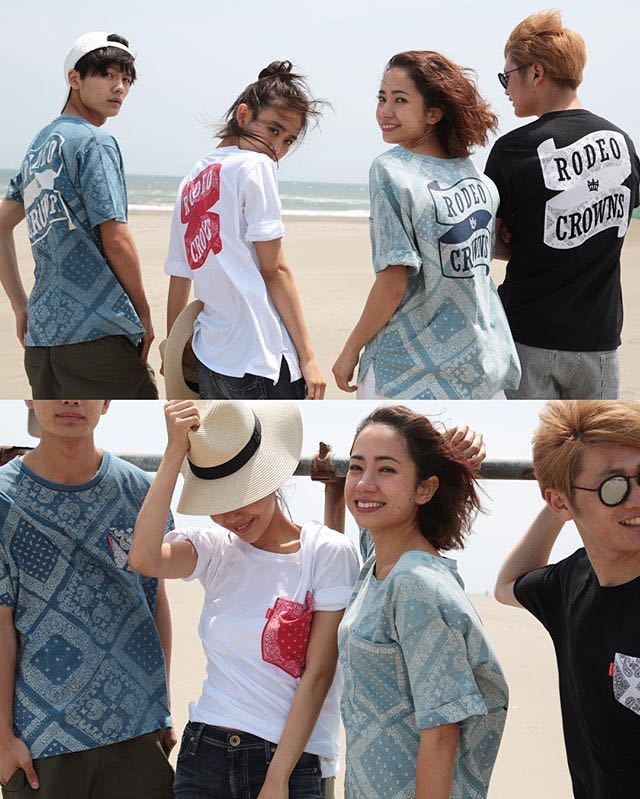 RCWB ペイズリー 半袖 Tシャツ FREE バンダナ柄 ロデオクラウンズ