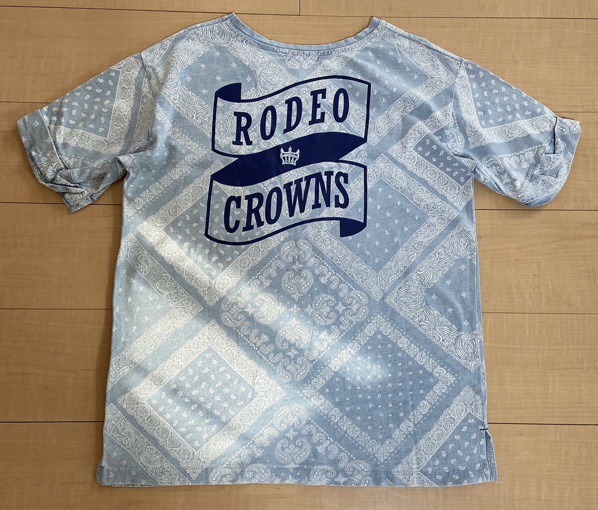 RCWB ペイズリー 半袖 Tシャツ FREE バンダナ柄 ロデオクラウンズ