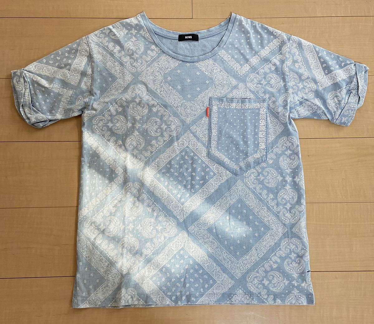 RCWB ペイズリー 半袖 Tシャツ FREE バンダナ柄 ロデオクラウンズ