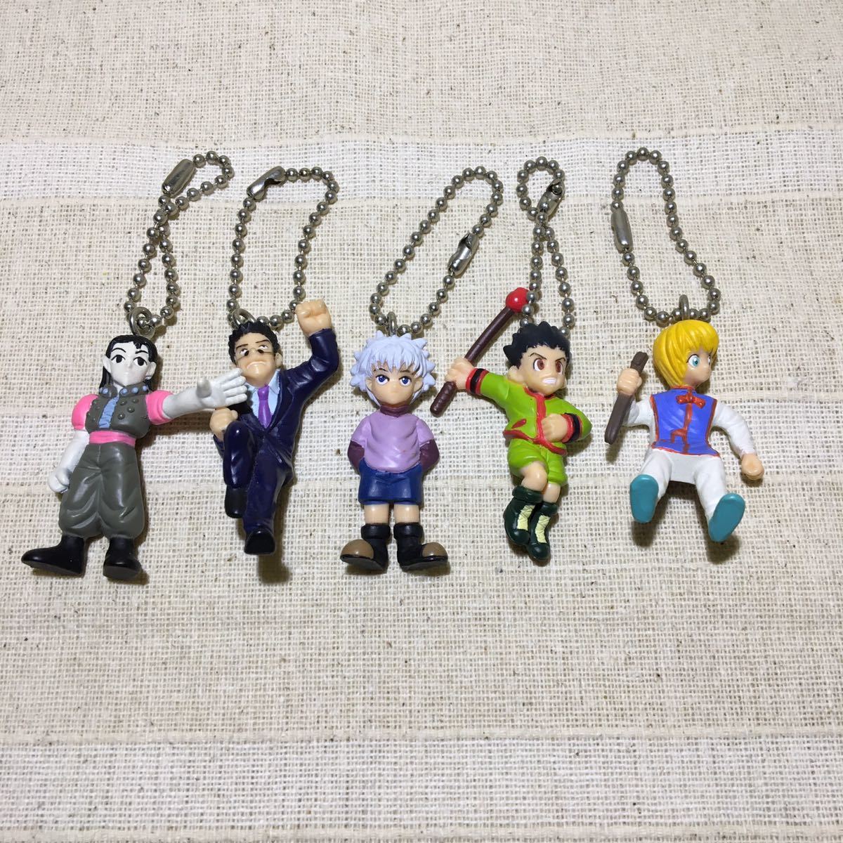 HUNTER×HUNTER フィギュア キーホルダー1999年 セット ハンターハンター フィギュア キーホルダー ハンタースイング イルミ
