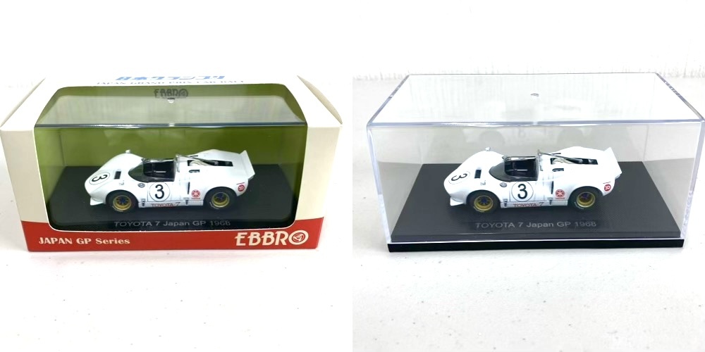 Miniature EBBRO 1/43 – Toyota 7 N°3, Japan GP 1968 – Édition Collector