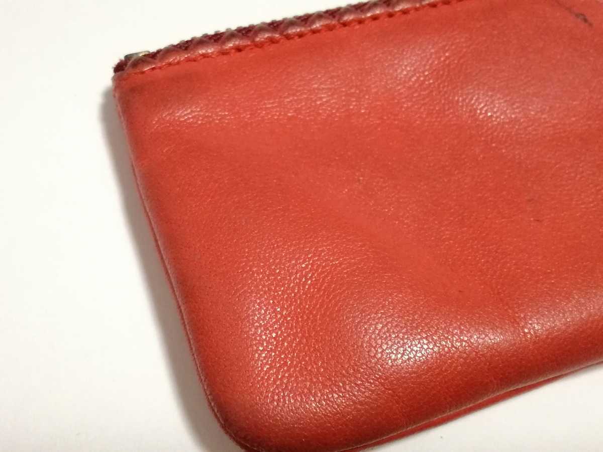 箱付き LOEWE ロエベ コインケース ナッパレザー アナグラム レッド 