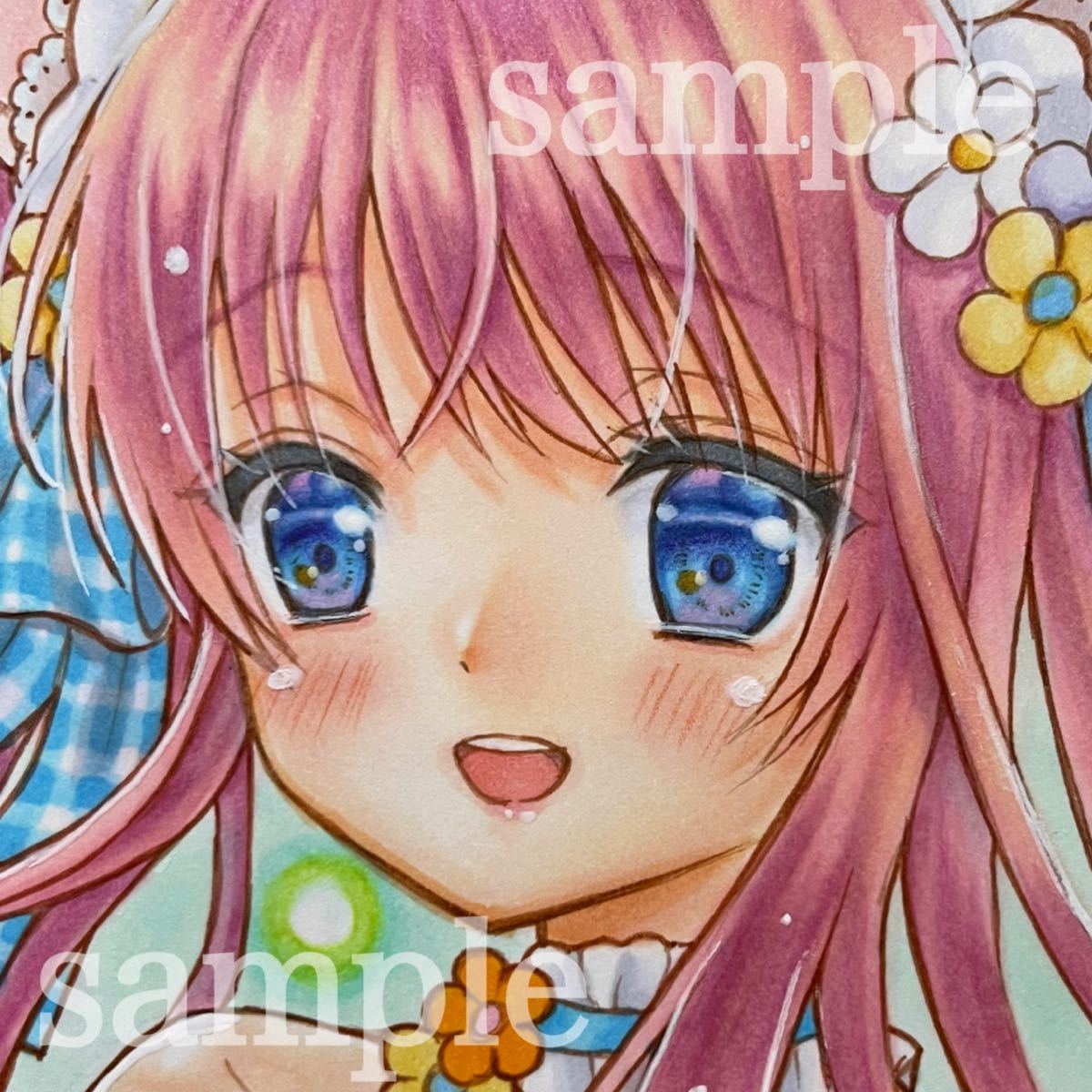 オリジナル＊手描きイラスト＊イースター2021＊うさ耳＊