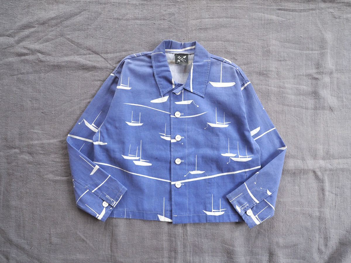100%新品，本物保証 90s USA製 Michigan Rag Co 総柄 ショート ジャケット M コットン ブルー アメリカ製 ビンテージ(Mサイズ)｜売買されたオークション情報、yahooの商品情報をアーカイブ公開 - オークファン ジャンパー、ブルゾン一般