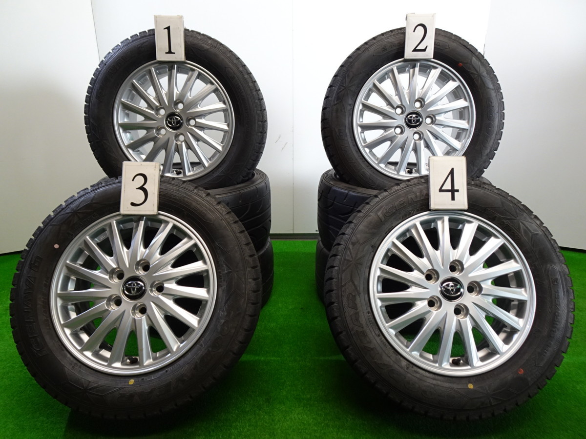 4本 80 ヴォクシー ノア 純正 15インチ 6J +50 114.3 スタッドレス グッドイヤー アイスナビ6 19年 195/65R15 HV 70 エスクァイア トヨタ
