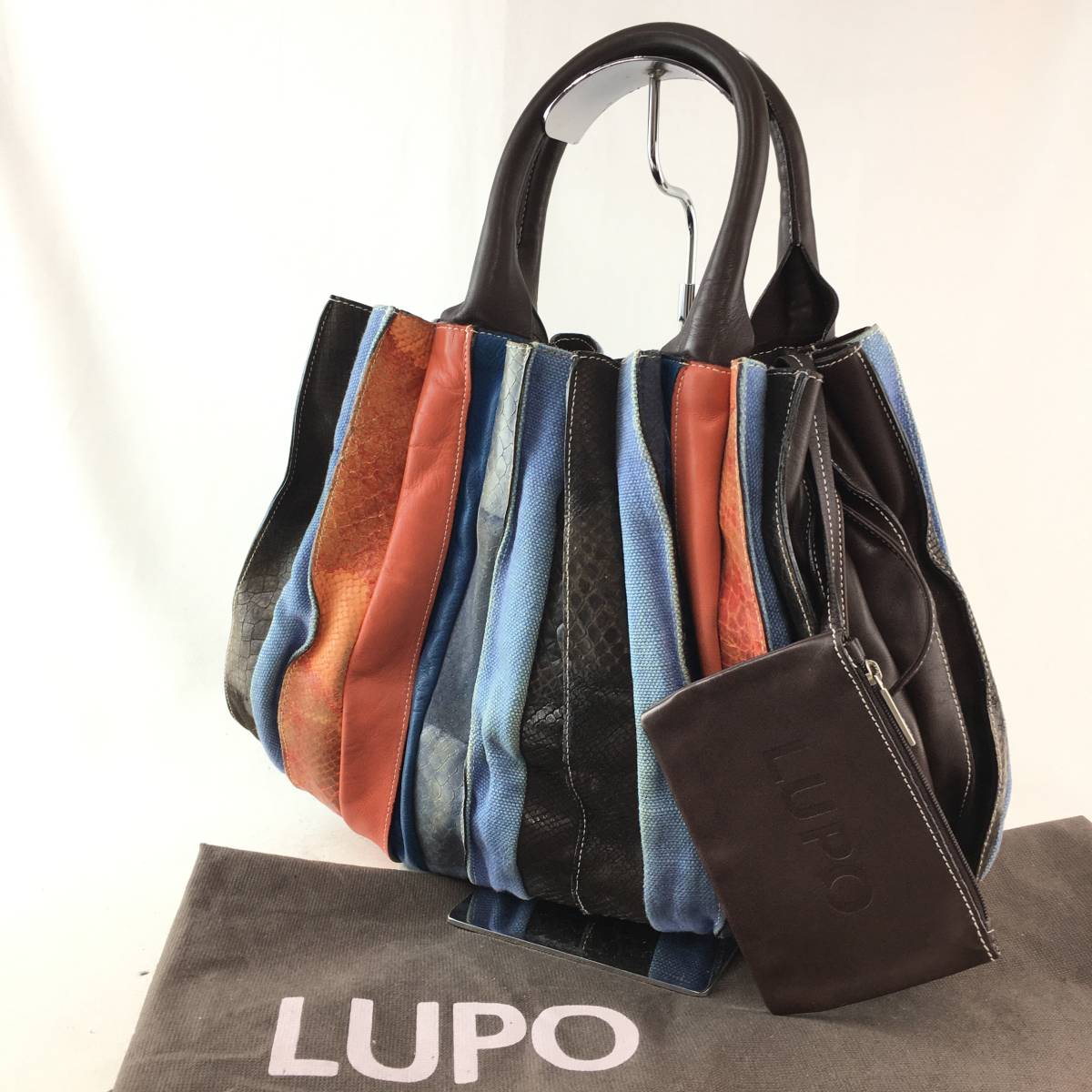激安大特価，高品質】 LUPO ルポ レザー トートバッグ マルチカラー 