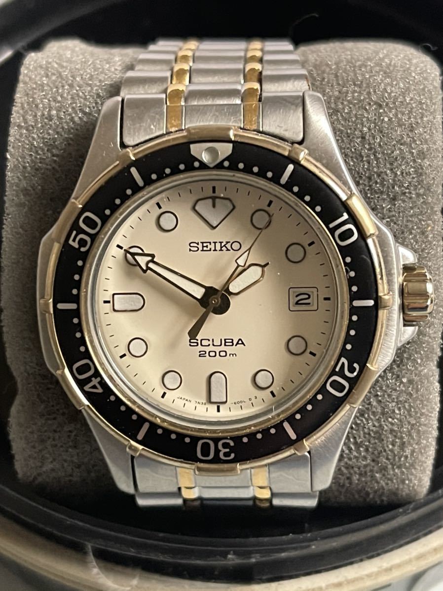 SEIKO SCUBA ダイバーズウォッチ | 腕時計 200m (型番 (型番7N35-6010