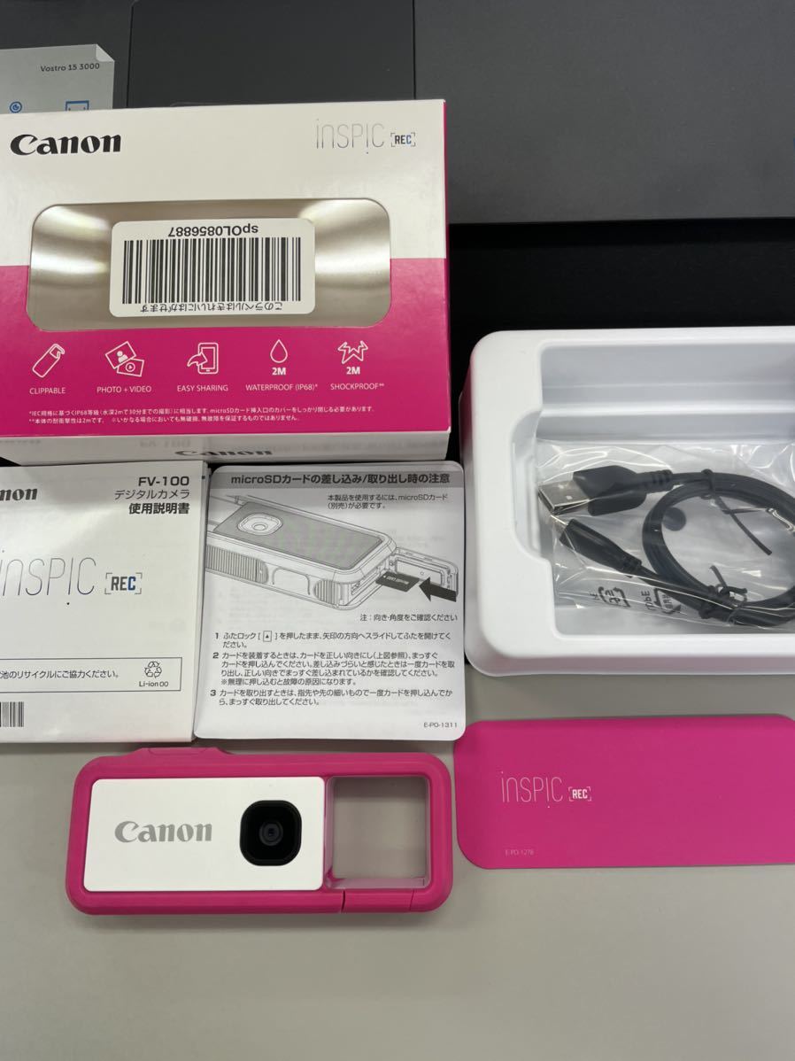 REC FV-100 iNSPiC Canon ピンク 公式通販 アソビカメラ Pink PINK