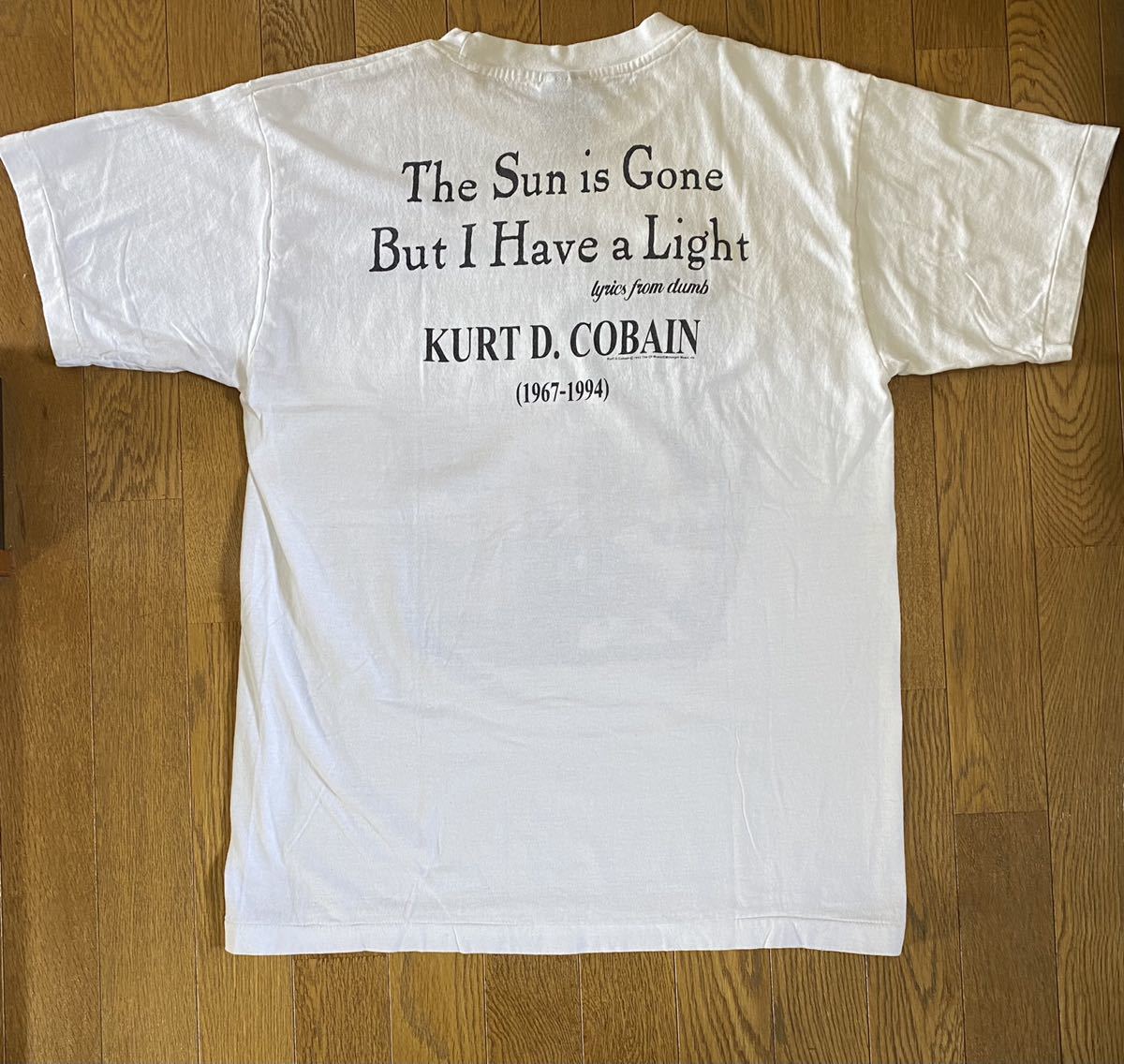 ☆MTV Unplugged 追悼 Vintage tee NIRVANA ニルヴァーナ Kurt Cobain 