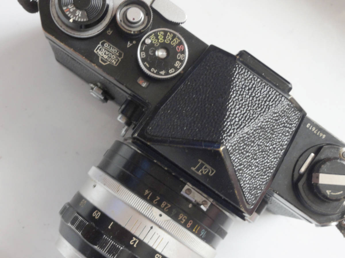 数少ない珍しい初期型641万台のニコンF(NikonF)アイレベルファインダー 