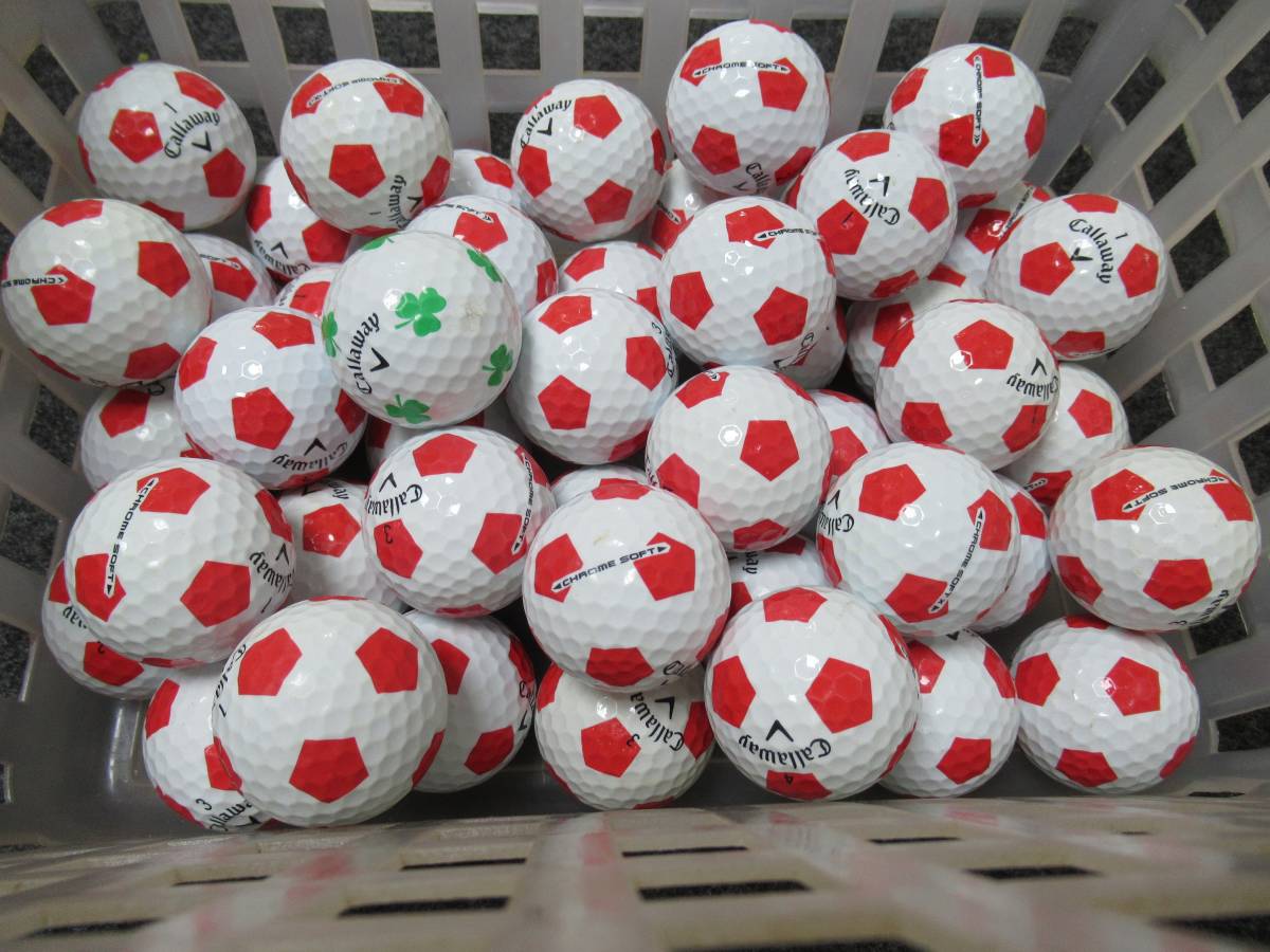 特A～AB級(色ヤケボール含む) キャロウェイ サッカー柄 45個