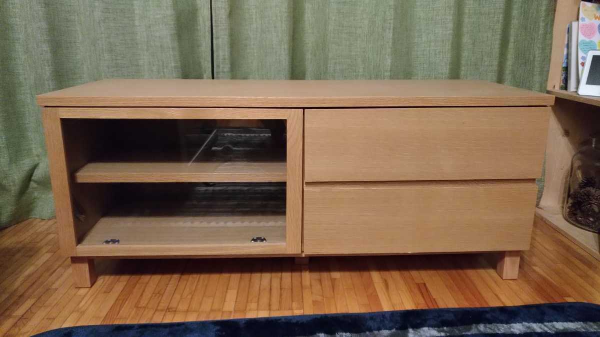 無印良品 オーク材 MUJI テレビボード 木製AVラック オーク材突板 