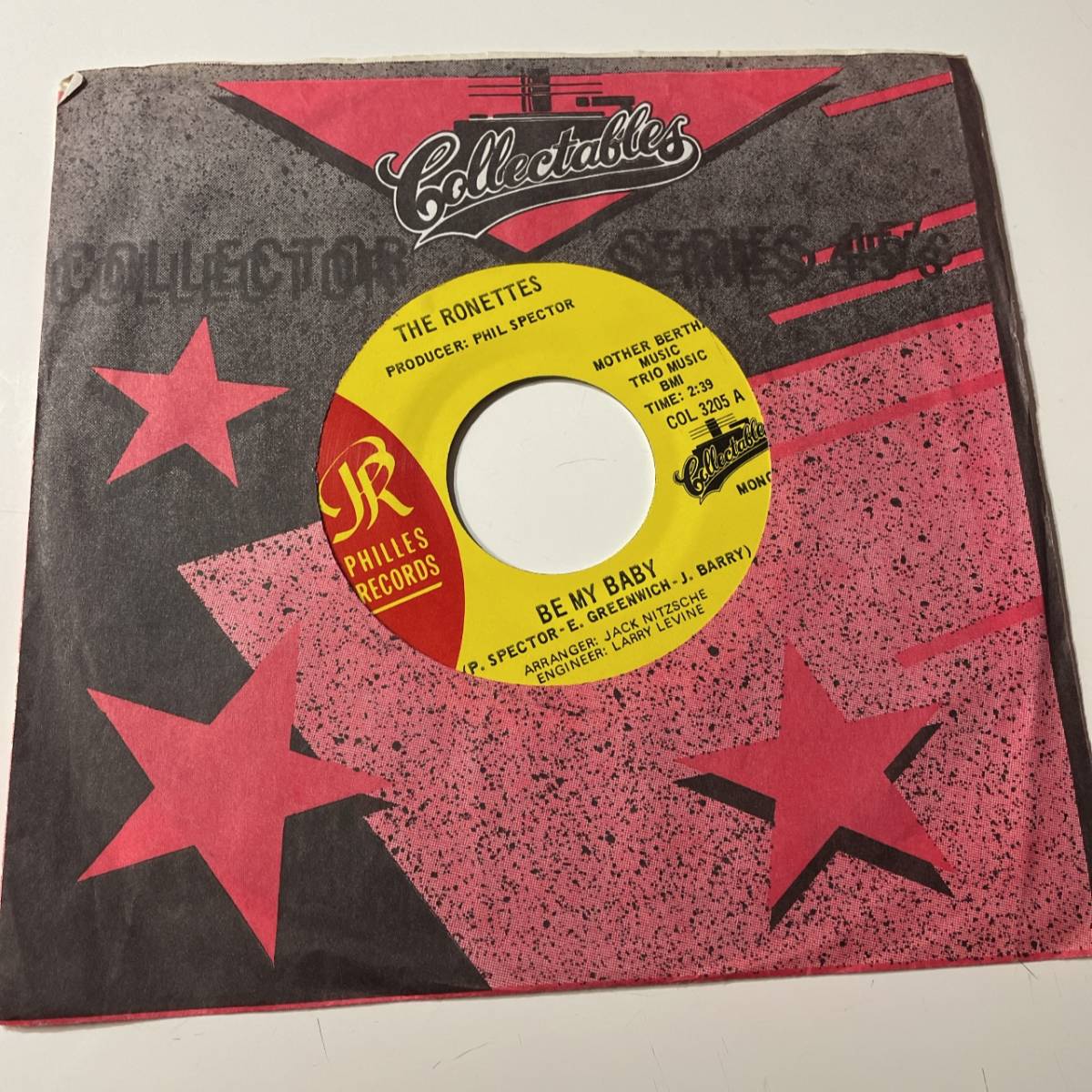 The Ronettes - Be My Baby / So Young ☆US Re 7″☆Phil Spector/ E. Greenwich/， J. Barry/大名曲