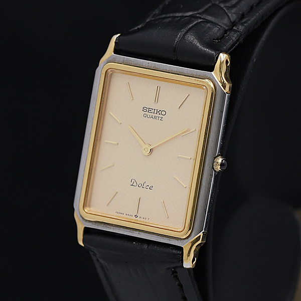 1円☆稼働◎良品【SEIKO/セイコー】QZ/クォーツ DOLCE ドルチェ 9520