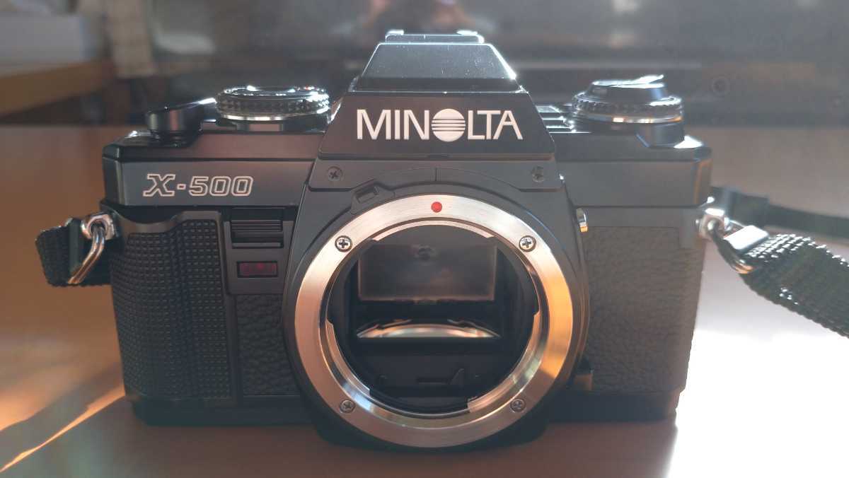 X-500 ミノルタ MINOLTA フィルムカメラ 一眼レフ MD F2 28mm ボディ