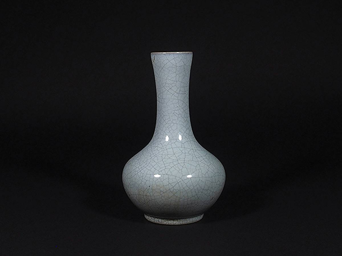 中国 古玩 青磁 瓶 高さ14.5cm / 唐物・北宋・南宋・清乾隆・清朝・景 