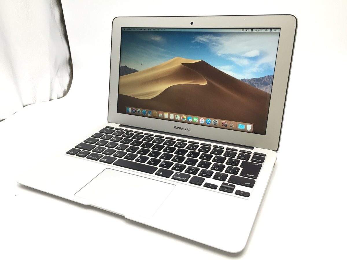 Apple アップル MacBook Air (11-inch， Mid 2013) ノートPC Mojave Core i5 1.3GHz 4GB SSD 128GB Graphics 5000 1536MB P0027my