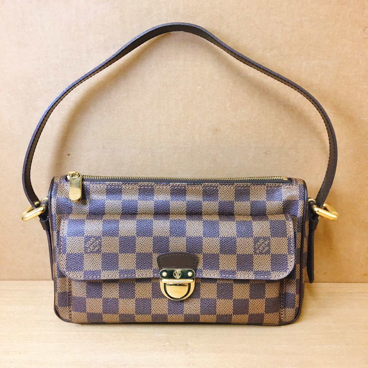 中古 【LOUIS VUITTON】ルイヴィトン ダミエ ラヴェッロGM 美品 ショルダーバッグ