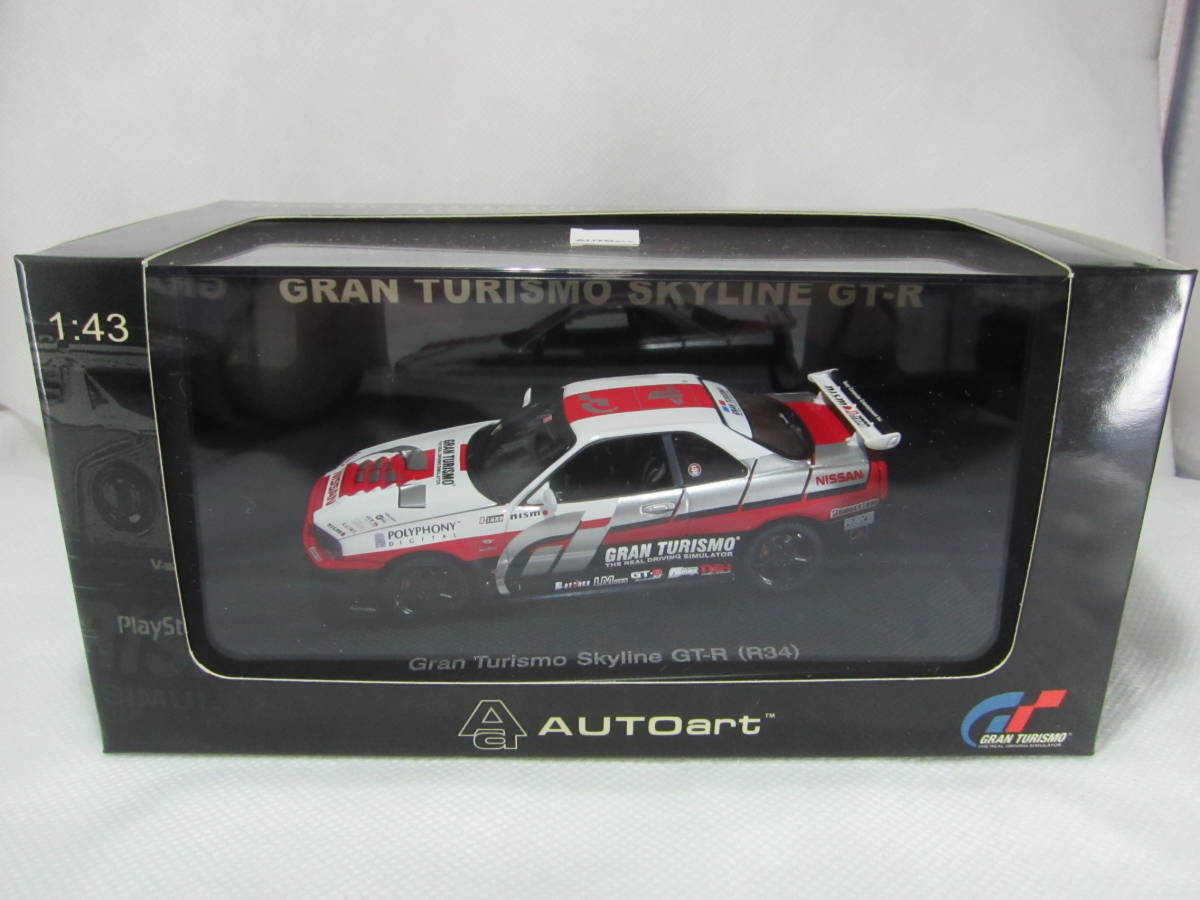 ミニカー AUTOart 1⁄18 RACING DIVISION NISSAN SKYLINE R34 GRAN