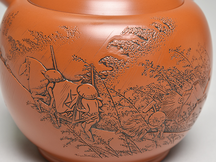 常滑焼 煎茶道具 急須 茶器 朱泥 茶注 煎茶 茶道具 未使用 在銘