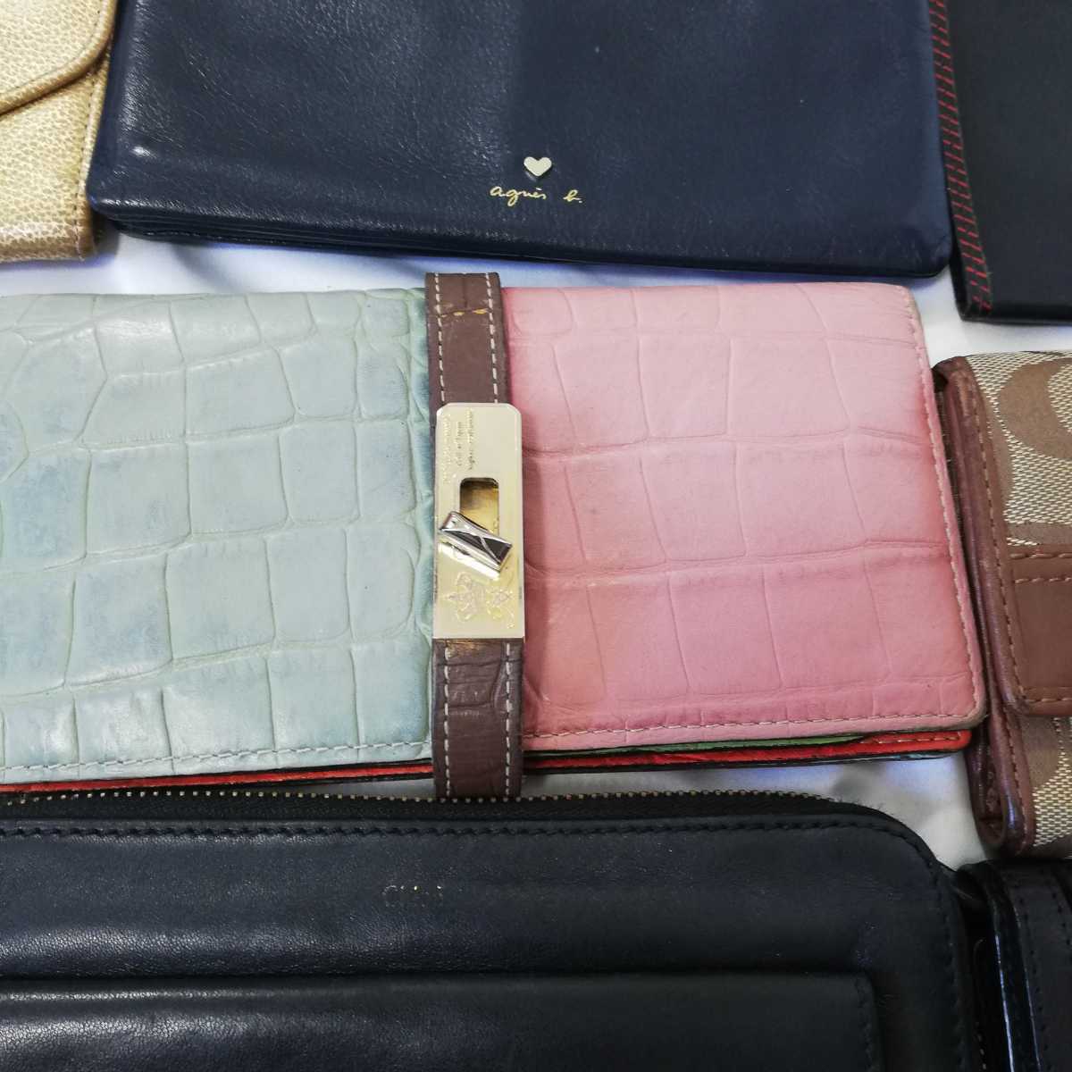 ①1円スタート 大量 ブランド財布 小物 まとめ売り GUCCI FENDI JIMMY 
