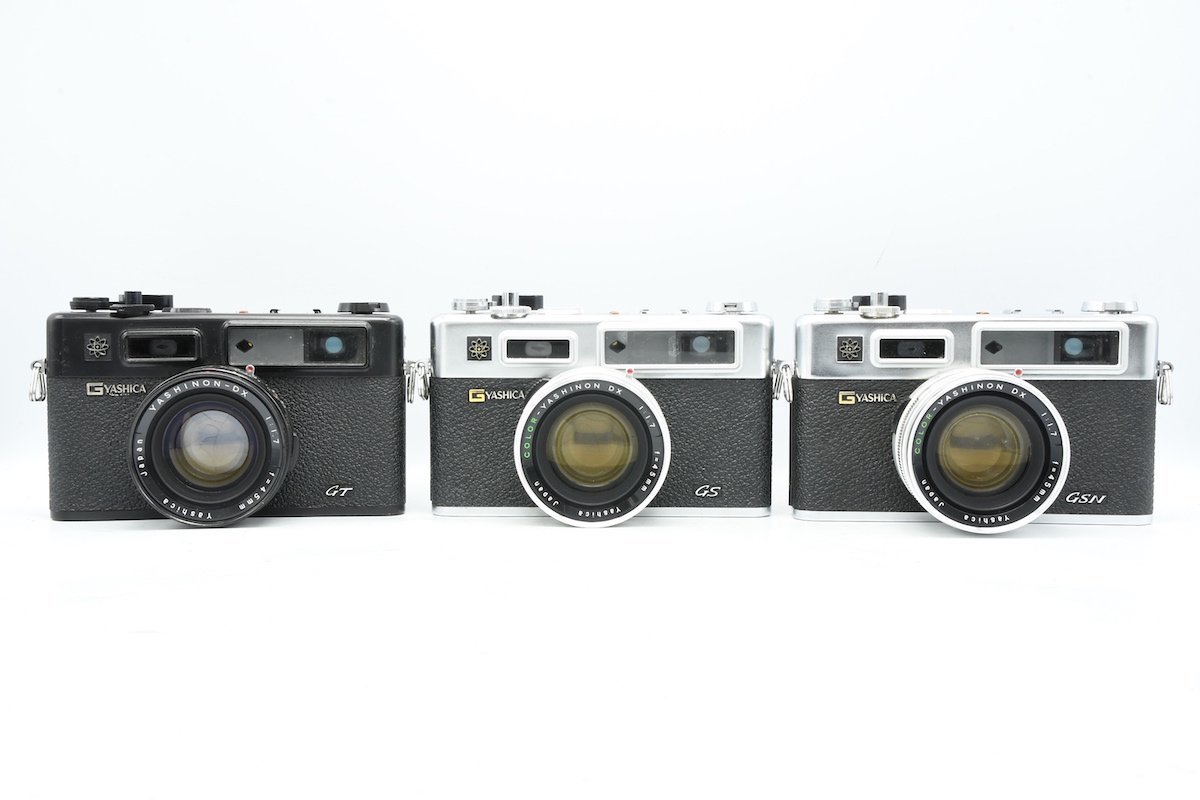  YASHICA ヤシカ ELECTRO 35 GT + GS + GSN ジャンク 3台セット 部品取り 修理ベース等に コンパクト フィルムカメラ(コンパクトカメラ)｜売買されたオークション情報、yahooの商品情報をアーカイブ公 コンパクトカメラ