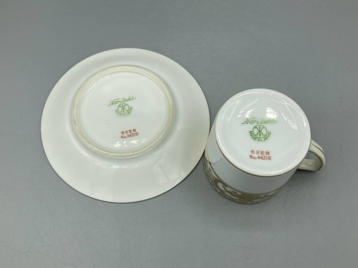 オールドノリタケ 金彩 里帰り デミタスカップ＆ソーサー 1点限り