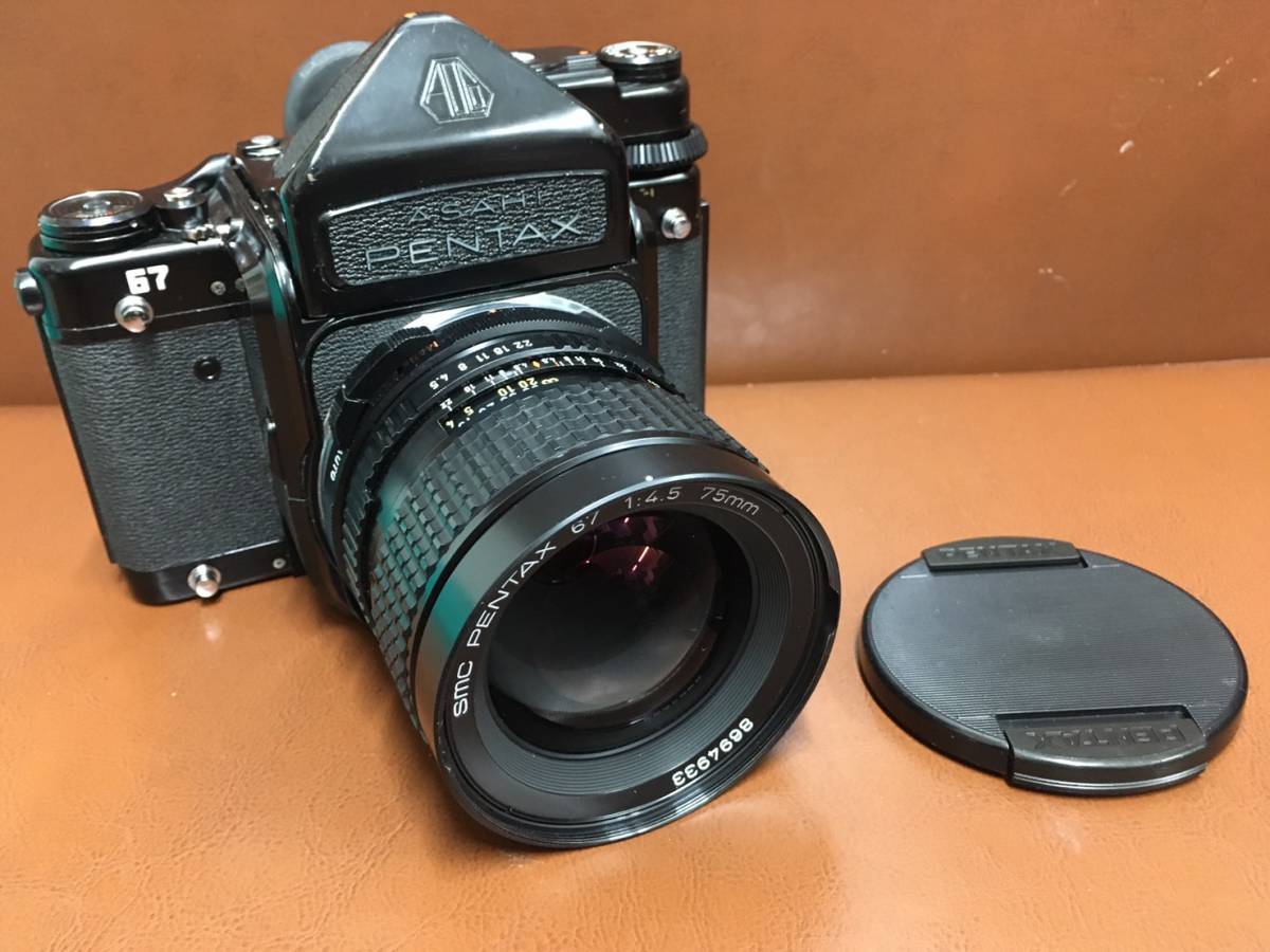 売切り PENTAX 67 + SMC 67 1:4.5 75mm ペンタックス 中判フィルム