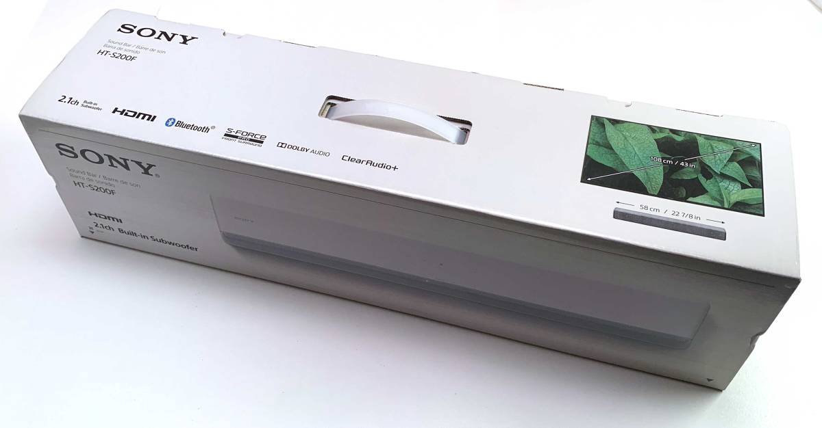 SONY HT-S200F W サウンドバー クリームホワイト 美品 SONY HT-S200F