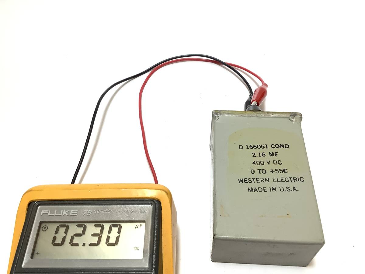 Western Electric WE D166051 COND コンデンサー （400V耐圧 2.16