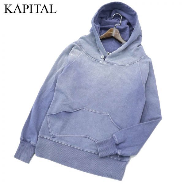 KAPITAL キャピタル 春夏 半袖 ヴィンテージ加工☆ スウェット プル 