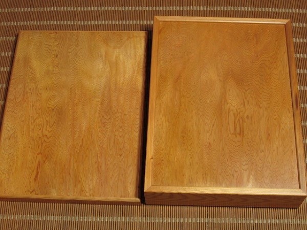 屋久杉工芸品文箱（大）文房具箱筆記用具入れ和風 屋久杉工芸品 文箱