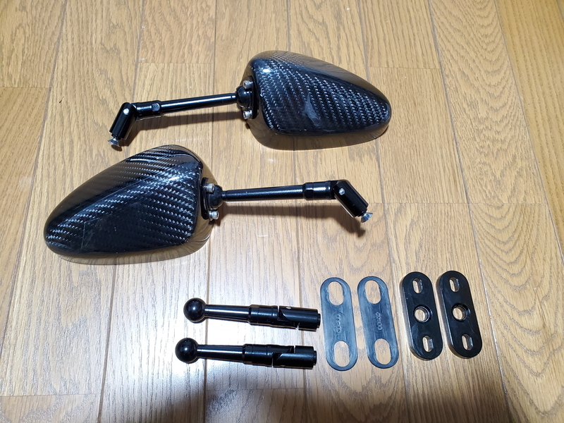 TWR SIMOTA カーボンミラー ZX-10R 2020年式にて使用 カウルミラー