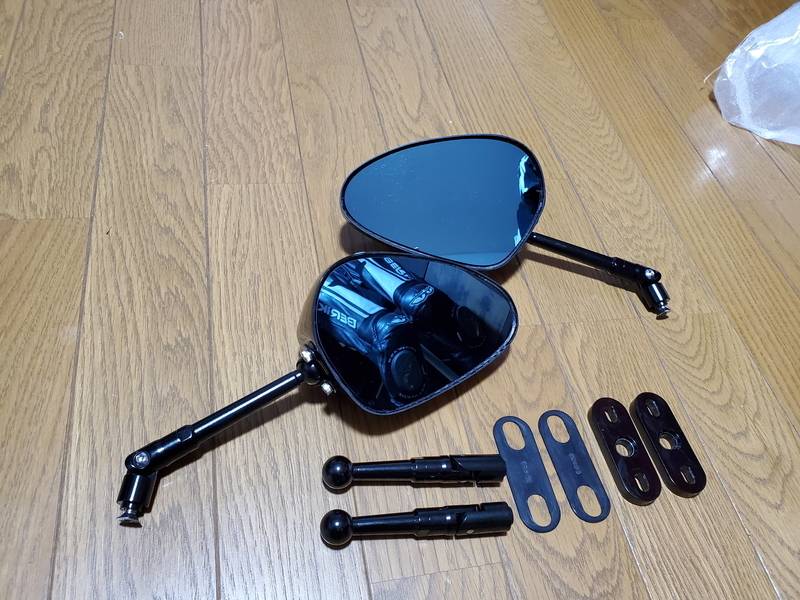 TWR SIMOTA カーボンミラー ZX-10R 2020年式にて使用 カウルミラー