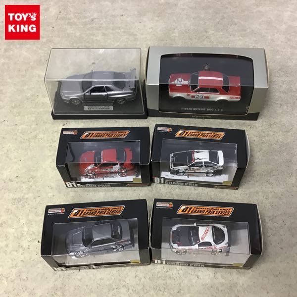 1円～ 京商 他 1/43 他 ニッサン スカイライン GT-R レーシング KPGC10 カタログモデル、S15 GT30 Pros仕様 2002 等 / ミニカー
